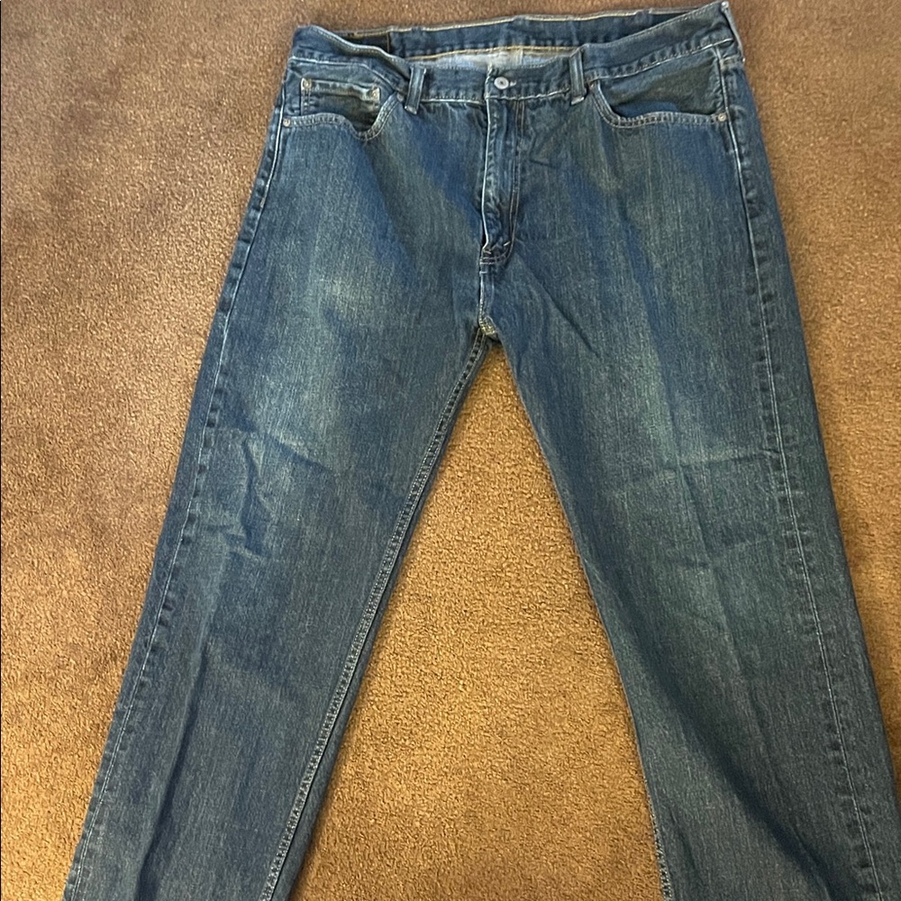 Men's Levi Blue Denim Straight Jeans